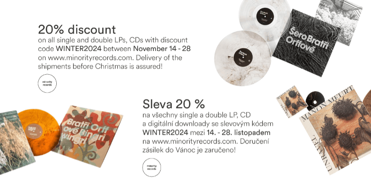 20% sleva na LP, 2LP, CD